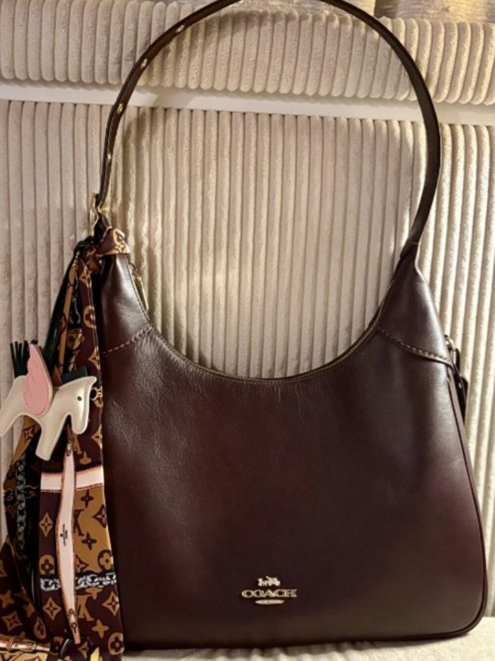 Coach Brand New Ella Shoulder Bag Gold Espresso- In Sealed Packaging & Coach Box